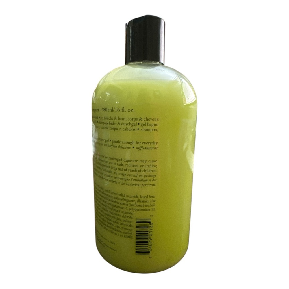 Philosophy Senorita Margarita Shampoo Shower Gel & Bubble Bath 3-in-1 16oz - Picture 4 of 6